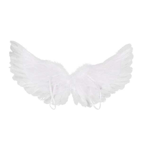 Feather de plumas blancas para niños Alas de ángel para la fiesta de baile Cosplay Costume Show Show Weddings Fancy Party Carnival Vestido navideño