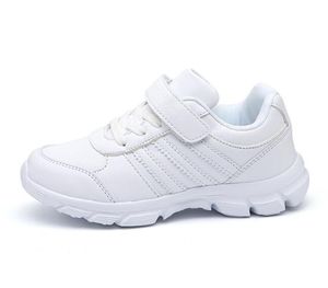 Chaussures blanches pour enfants, chaussures de course de loisirs pour garçons et filles, chaussures de sport blanches, wy209, nouvelle collection