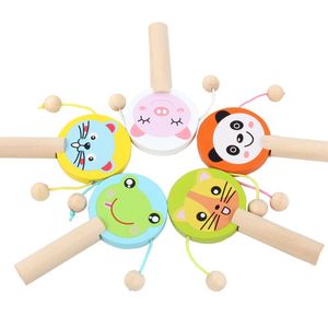 Houten speelgoed voor kinderen rammelaars baby Chinese traditionele musical