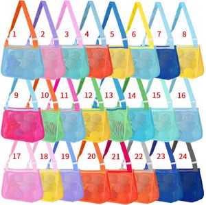 Sacs fourre-tout pour enfants, sac en maille portable, sacs de rangement pour jouets d'enfants, grand sac de plage pour serviettes, sac de maquillage cosmétique pour femmes