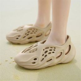 Sandalias para niños, zapatillas de espuma sin cordones para niños pequeños, zapatos ligeros con punta cerrada df