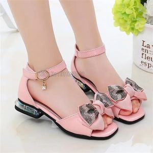 Kinderen Sandalen Mode Boog Meisje Strand Kinderen Kinderen Zomer Prinses Schoenen 240312