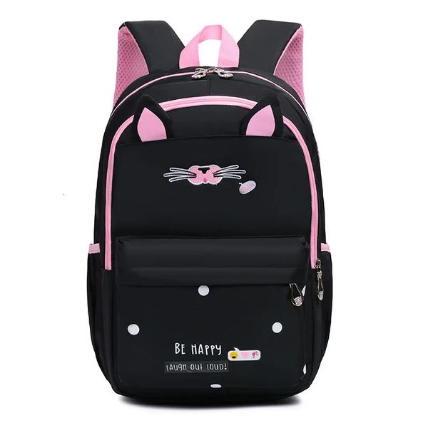 Sacs d'école pour enfants filles enfants cartable étanche sac à dos orthopédique chat cartables école primaire sac à dos Mochilas Infanti 231229