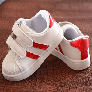 Kinderen schoenen meisjes jongens sneakers schoenen antislip zachte bodem comfortabele kinderen sneaker peuter casual flat sport blanke schoenen 201130