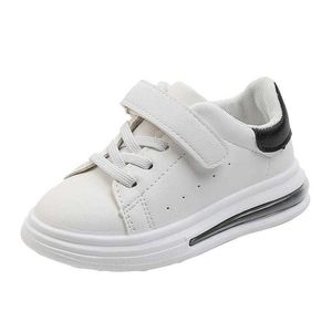 Zapatos para niños, niñas, niños, deportivos, antideslizantes, de fondo suave, zapatillas de deporte para bebés, zapatillas planas informales, zapatos blancos para niños pequeños X0703