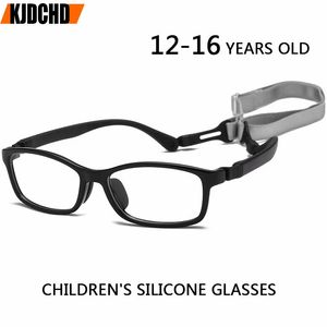 Kinderen Siliconen Brilmontuur TR90 Recept Brillen Flexibele Kids Optische Bril Gebruikt Voor 12-16 Jaar Old240102