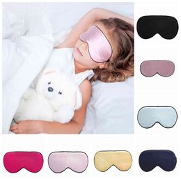 Enfants Soie Reste Sommeil Masque Pour Les Yeux Rembourré Ombre Couverture Voyage Relax Bandeaux Couverture Pour Les Yeux Masque De Sommeil Soins Des Yeux Outils De Beauté 16styles