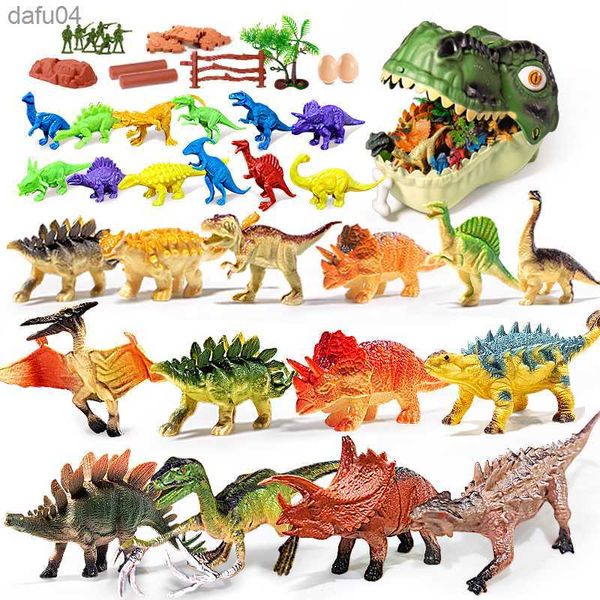 Niños Simulación Dinosaur World Toy Para Boy Jurassic Modelos Figuras de Acción PVC Tyrannosaurus Animals Park Kids 3 Años Regalo L230522