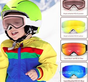 Kinderen skibril sneeuwbril dubbele anti-condens cilinder outdoor klimbril outdoor uitrusting PF