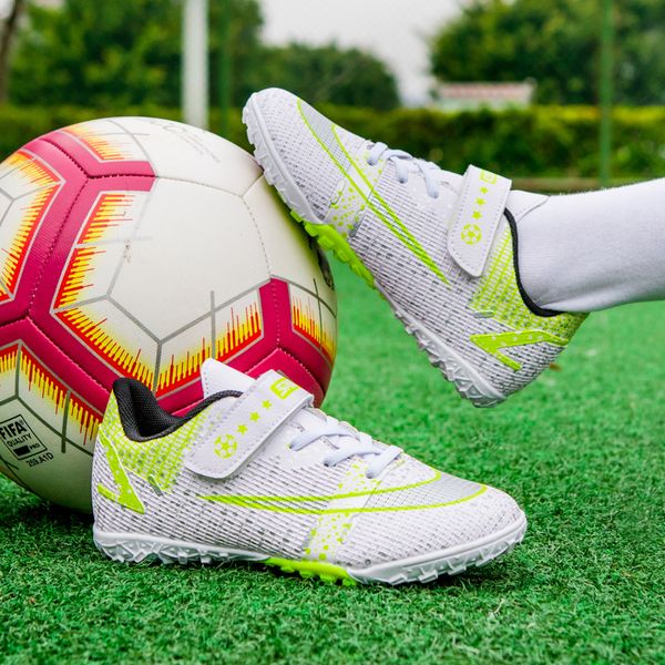 Chaussures de Football pour enfants chaussures de Football d'entraînement pour enfants chaussures de sport baskets de gazon légères chaussures de Futsal de Football en salle pour garçons