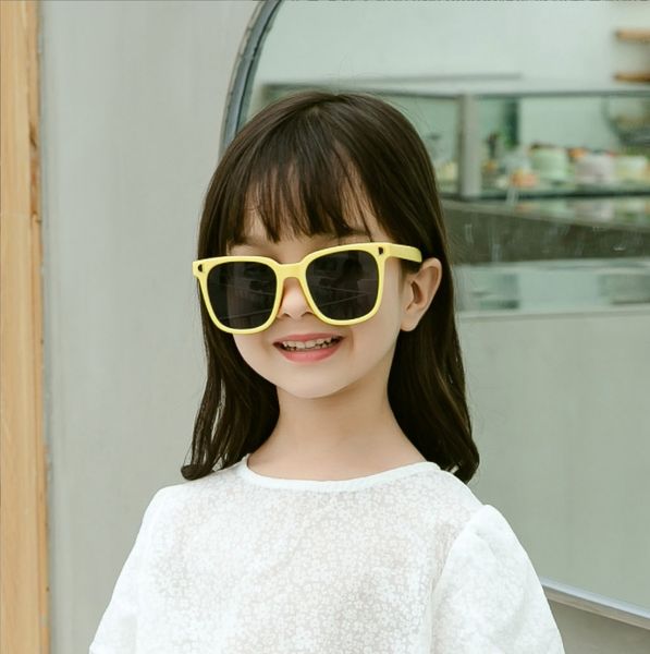Gafas de sol cuadradas para niñas para gafas de bebé de gran tamaño vintage Goggle Protect Big Frame Belds Gafas al por mayor