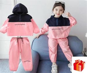 Niños traje de ropa de moda para niñas traje de moda primavera otoño sets casuales deportivos