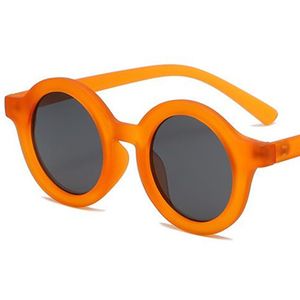 Enfants lunettes de soleil mode lunettes de soleil cadre rond lunettes Anti-UV lunettes enfants rétro lunettes ornementales