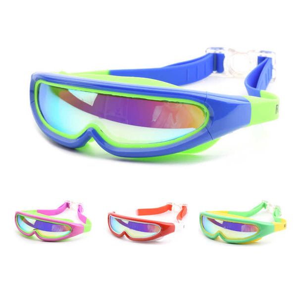 Gafas de natación para niños, montura profesional para niños y niñas, máscara de piscina para niños antivaho, gafas de natación de agua, gafas de buceo de silicona