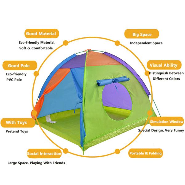 Enfants tente wigwam Grands enfants camping tentes tipi bébé extérieur imperméable jeu tente petite maison tipide pour gamin