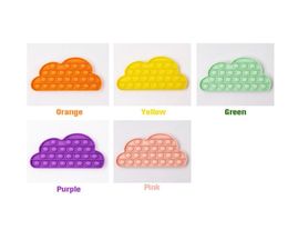 Enfants jouet fête faveur sensorielle Push bulle jeu de société nuages autisme besoins spéciaux pour enfants adultes Multi couleurs a324796775