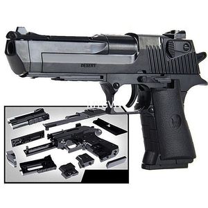 Desert Eagle 1:10, pistola de bloques de construcción de ladrillos para niños, modelo de plástico ensamblado educativo para regalo de cumpleaños, pistola de juguete para niños