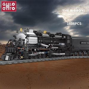 Kinderen Speelgoed Stad Stoomtrein Grote Jongen Locomotief Bouwstenen Technische Rail Model Creatieve Bricks DIY Cadeaus Voor Kinderen Jongens 220701