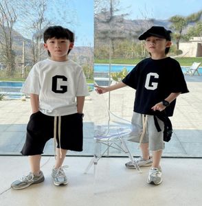 Enfants Survêtement Garçons Filles Ensembles Été Bébé Lettres T-shirt En Coton Avec short 2pcssuits Mode Enfant En Bas Âge Tenues Décontractées1941780