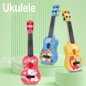 Enfants ukulélé jouets musicaux 4 cordes petite guitare Montessori éducation Instruments musique jouet musicien apprentissage cadeau y240226