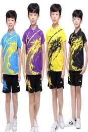 Los niños usan camiseta Sweetiequotgress Estilo dragón chino exótico Tenis de mesa Jersey ropa de pareja corta a juego está disponible 8319282