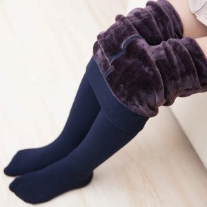 kinderen winter warm strak voor meisjes dikke danskleding wit zwart Meisjes plus fluwelen legging 240226