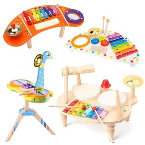 Kinderen Houten Montessori Muzikaal Speelgoed Percussie-instrument Piano Leren Baby Zintuiglijke Onderwijs Kinderen 240112