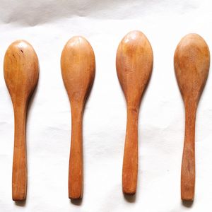 Children Wooden Small Spoons Eco-Friendly Long Handle Wood Spoon Honey Scoop Soup Scoops Hotel Kitchen Dining Tableware BH5039 WLY