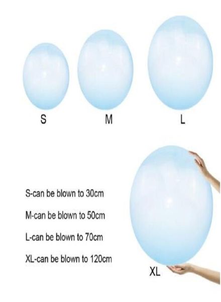 Enfants Wubble Bubble Ball Outdoor Air Eau rempli Bubble Boule Balon Ballon Toy Fun Party Game Summer Gift For Kids inflatabl4631574