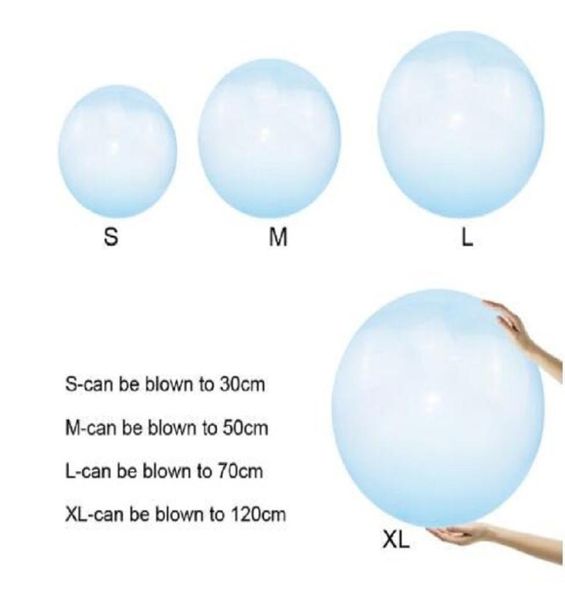 Enfants Wubble Bubble Ball Outdoor Air Eau rempli Bubble Boule Balon Ballon Toy Fun Party Game Summer Gift For Kids inflatabl1586906