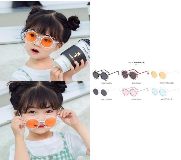 Enfants039S Fashion Lunettes de soleil mignonnes Fleur Stronces de soleil Summer ACCESSOIRES ÉLÉSI