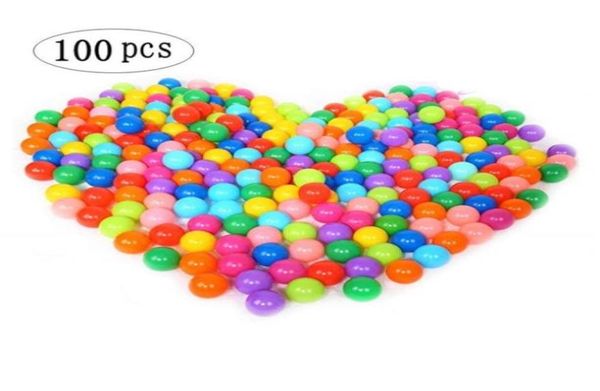 Children039s Bola marina juguete 100pcslot Agua de agua Bola de olas Mezcla Color de plástico Bola de aire de aire Toya para al aire libre 9208698
