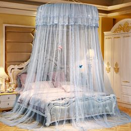 Lit pour enfants couvre moustique moustiquaires rideaux literie rideau maison et jardin 1.2 diamètre rond tente tente coton lit double lit moustique net 240506