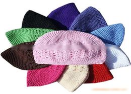 Capes pour enfants Baby Cotton Kufi chapeaux bébé artisanale Crochet Hat Multicolor 50 PCS LOT8508013