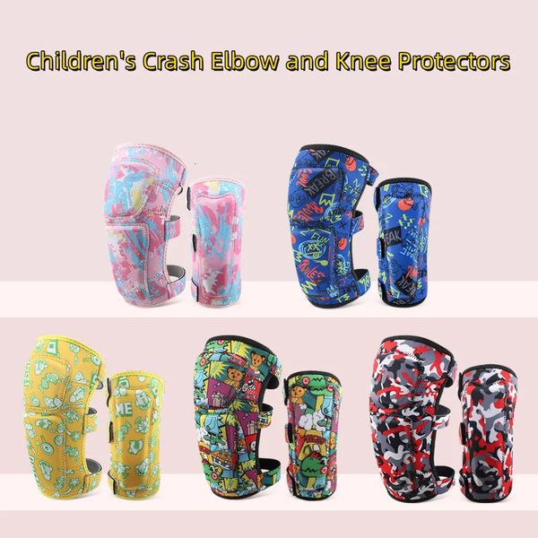 Ensemble de protections pour coudes et genoux pour enfants, danse, basket-ball, football, équipement de sport, cyclisme, patinage à roulettes, équipement de protection 240304