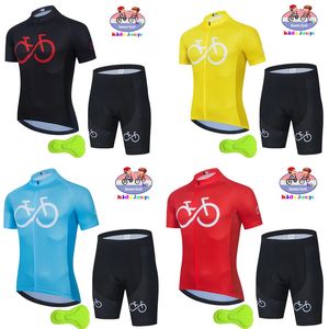 Childrens Cycling Desse Zomer Kinderen Shorts Jersey Biking Pak kinderkleding MTB Childrens Cycling Wear Equipment 240516