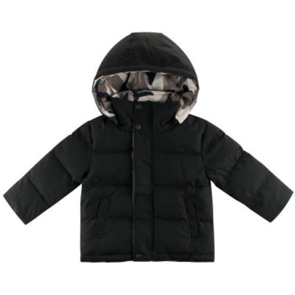 Enfants Manteaux Garçons et Filles Manteau D'hiver Des Deux Côtés Enfants Casual Couleur Unie Doudounes Enfants Manteau Chaud Avec Capuche Vente Chaude