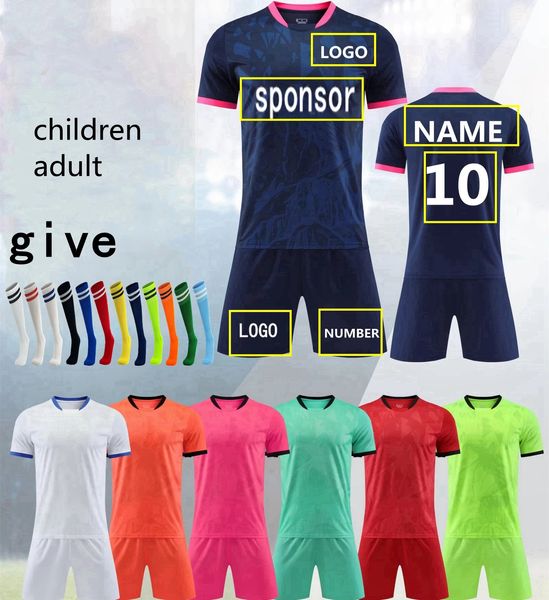 Costume de football pour enfants, sweat-shirt d'entraînement pour adultes, chemise à manches courtes, uniforme personnalisé, maillot de Football 240318