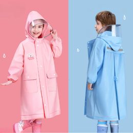 Kinderlingen Full Body Poncho Kindergarten Raincoat Schoolbag Positie Travel Raincoat Huishouden Regenuitrusting 240401