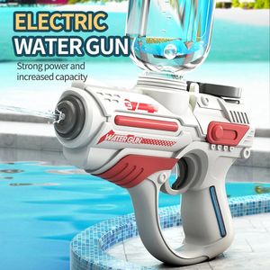 Kinderlingen Volledig automatisch waterpistoolruimte Elektrisch water Gun Beach Summer Water Battle Toy Adult Boy Outdoor Game 240520