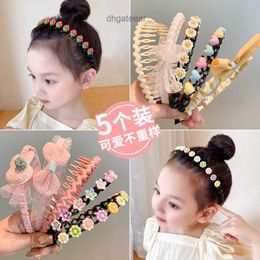 Bandas de cabello para niños niñas pequeñas anti -slip clips de cabello prensado