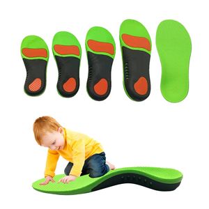 Enfants semelle intérieure traitement des pieds Correction de la voûte plantaire coussinet complet PU mousse Sports Absorption des chocs