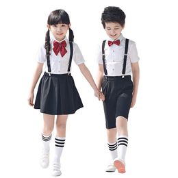 Graduation uniforme de maternelle pour enfants POS 61 Chorus robe de classe primaire Classe de classe Sous-jupe Suit 240516