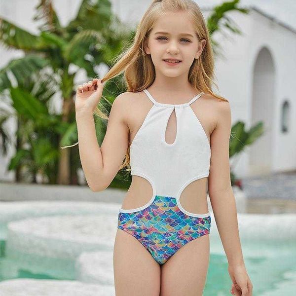 Childrens One Piece Scale Big One Pieces Knowsuit Migne Cute Girls Sling Wholesale