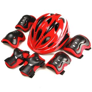 Ensemble d'équipement de protection pour patins à roulettes pour enfants, casque de vélo d'équilibre, protection des genoux, 240304