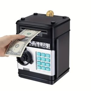 Childrens Safe Piggy Bank Bank Motword Box lance automatiquement de l'argent.240408