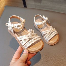 Sandales pour enfants fille d'été de mode douce broder enfants