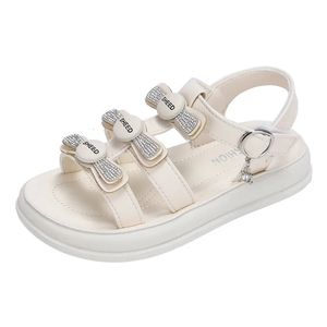 Sandales pour enfants filles princesse chaussures d'été archet à la mode filles respirantes SOME SOLEUX SORTS ROMAINE Sandales de plage 240527