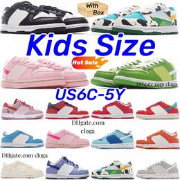 Zapatillas de deporte para niños Zapatillas bajas para niños pequeños Panda Chunky Zapatillas de deporte para niños Niños Jóvenes Triple Rosa Zapato para niñas Negro Blanco Clorofila Chicago Argon EUR 22-37