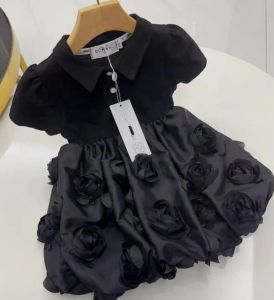 Faldas para niños Falda de vestidos para niñas Diseñador de trajes para bebés para niñas Mesh Mesh Vestidos largos Vestidos de fiesta Vestidos para niños Cyd24030704-6